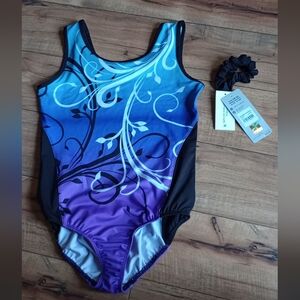 Blue and Purple Swirl Leotard